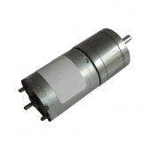 JGA25-370RC DC Gearmotor with Extended Axis (645 RPM at 12 V)