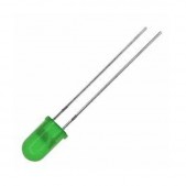 50pcs 5 mm Green LED (Diffused Lens)