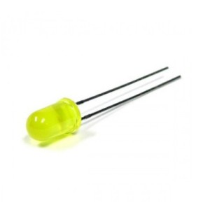 50pcs 5 mm Yellow LED (Diffused Lens)