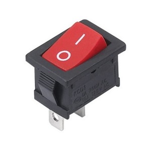 10pcs KCD1-101 Rocker Switch (Red)