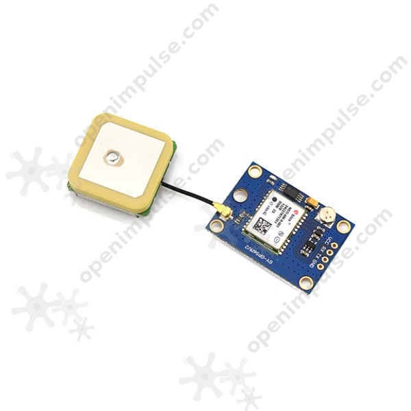 Lot De 2 Modules GPS NEO-6M Avec Antenne Céramique - Compatible Arduino/APM 2.5 - 3V-5V, Interface 232 TTL