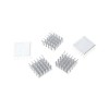 10pcs Silver Slotted Aluminum Heat Sink (22x22x10mm)