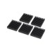 Aluminum Heatsink Black Slotted (28x28x6mm)
