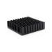 Aluminum Heatsink Black Slotted (40x40x11mm)
