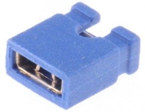 Blue 2.54 mm Jumper (open top) – 2000 pcs bag