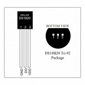 DS18B20 Temperature Sensor (TO-92)