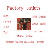 2pcs Miniature Dual DC Motor Driver Module (10V, 1.5 A)