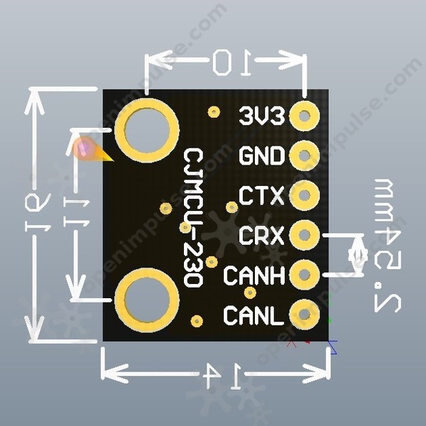 5PCS/LOT SN65HVD230 CAN Bus transceiver Communication Module 