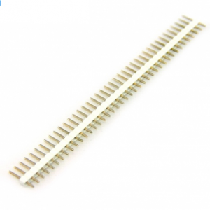 20pcs 40p 2.54 mm Pitch Male Pin Header – White