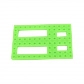 10pcs Small Drilled Panel – Green