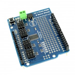 16-Channel 12-bit PWM and Servo Shield for Arduino