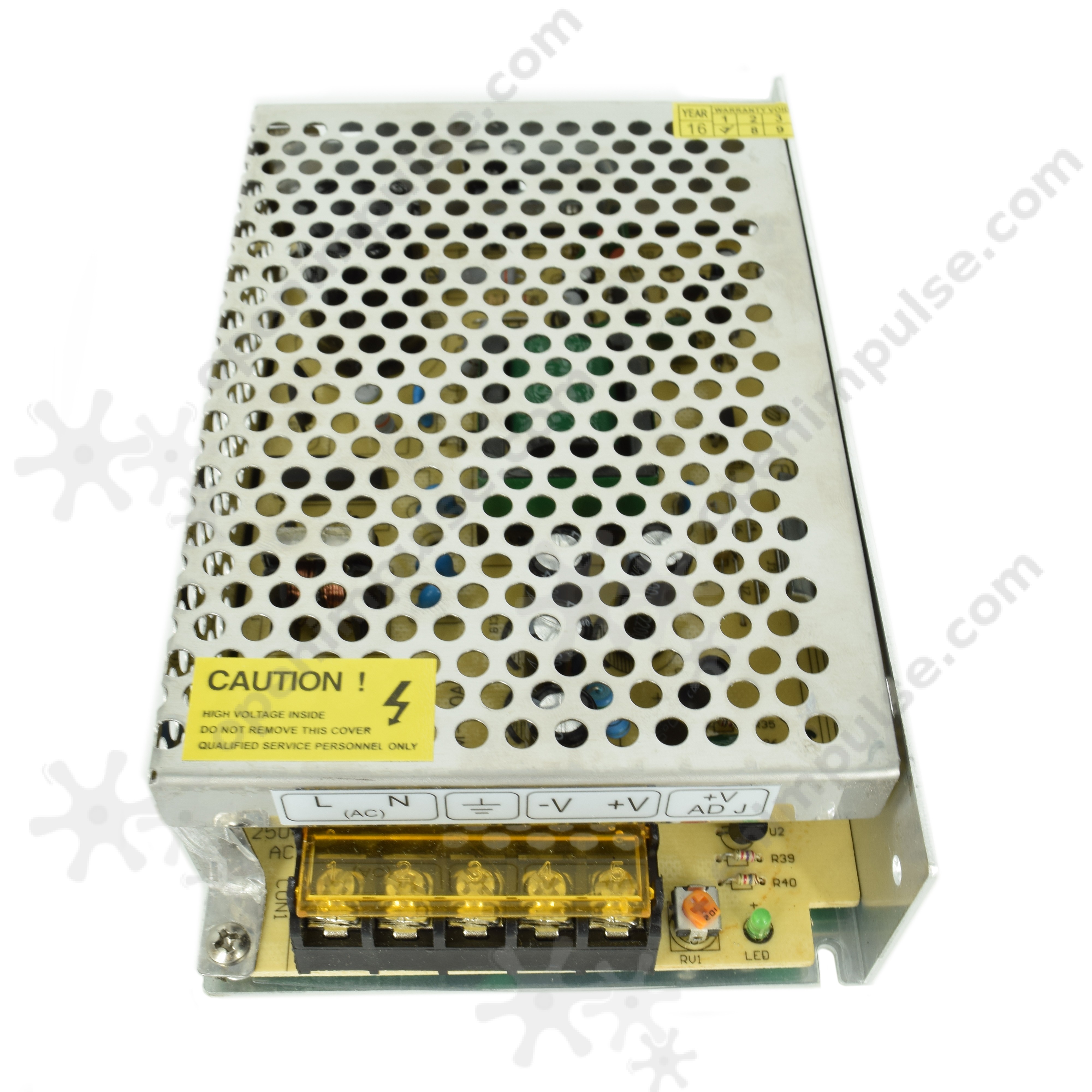 5VDC 50W 10A Switching Power Supply 5PIN Adjustable Voltage LED LIGHT METAL 