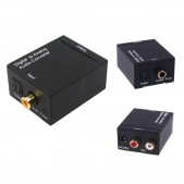 Digital to Analog Audio Converter with Optical and Coaxial Input and RCA Output