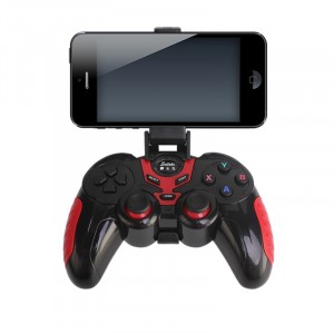 Red and Black Wireless Joystick with Phone Holder