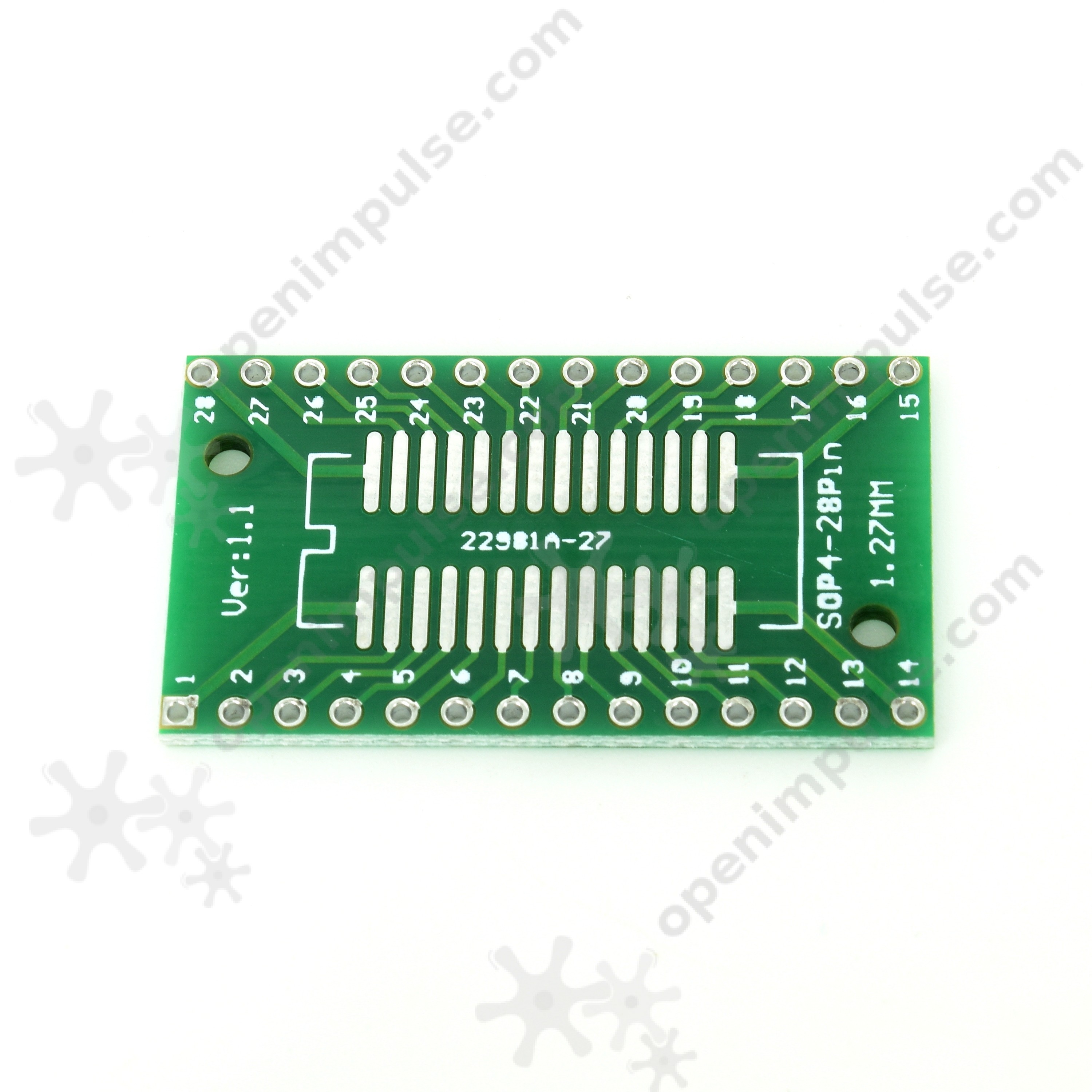 UK 2 pcs SOP28 SSOP28 TSSOP28 to DIP Adapter Breakout PCB Converter Board