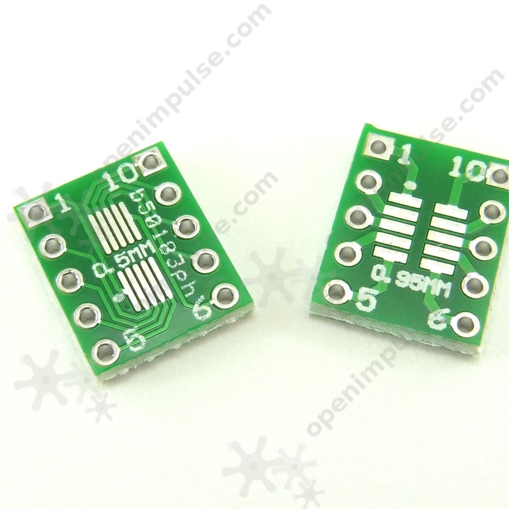 20pcs SOT23, MSOP10 and umax to DIP PCB Adapter