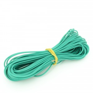 10pcs 1 mm Green Wire, (1 meter length)