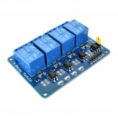 Blue Optoisolated 4 Relay Module (Pack of 10)